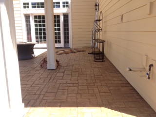 Stamped & Colored back patio