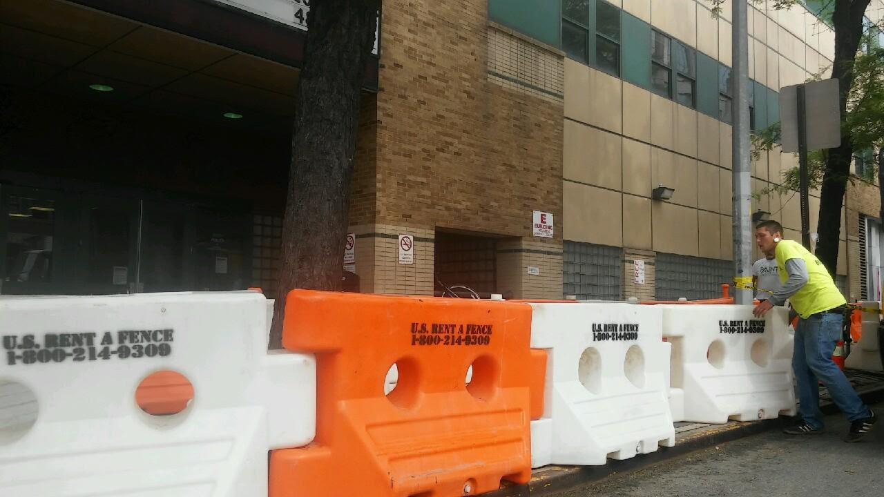 Restaurant rent jersey barriers 