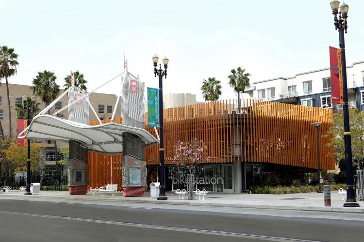 Long Beach Bike Station by Angeles Contractor Inc. in Long Beach CA ProView