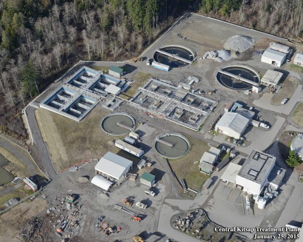 Central Kitsap Wastewater Treatment Plant by SkyPix Aerial Photography