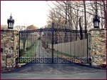 Decorative Iron Estate Gates 