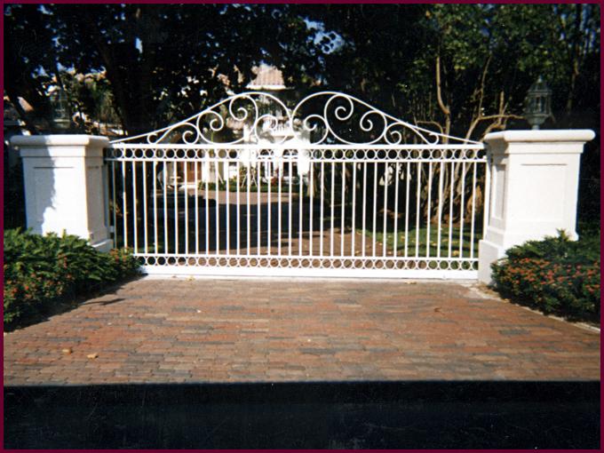 Decorative Iron Estate Gates 