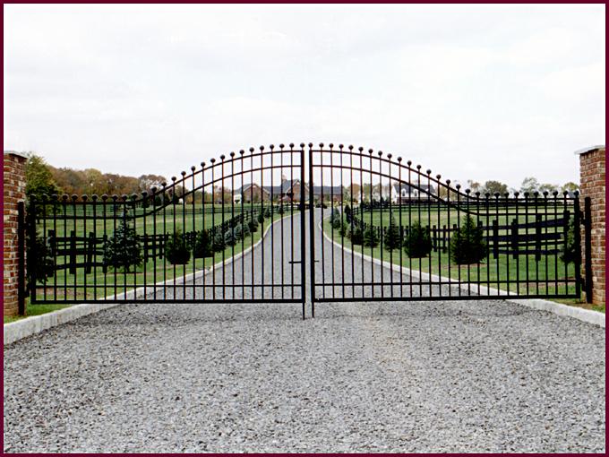Decorative Iron Estate Gates 