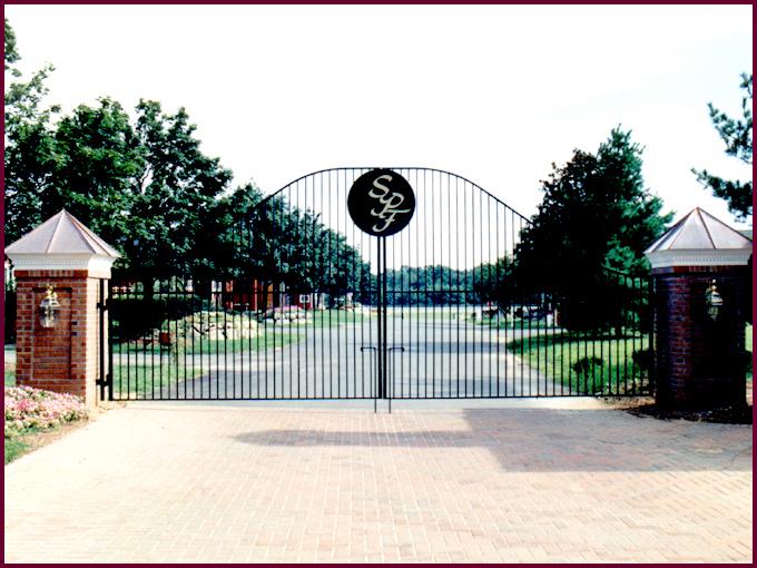 Decorative Iron Estate Gates 