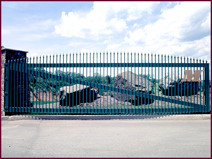 Decorative Iron Estate Gates 
