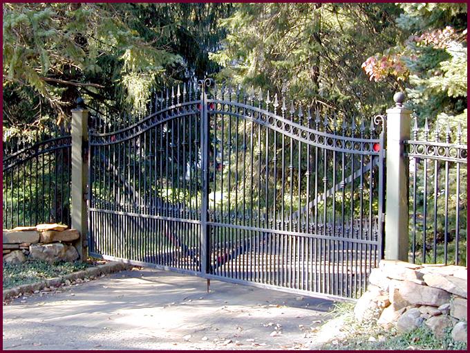 Decorative Iron Estate Gates 