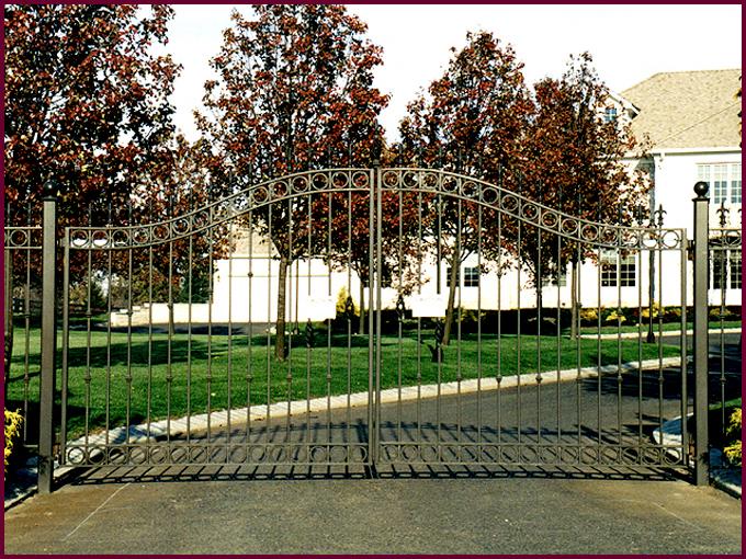 Decorative Iron Estate Gates 