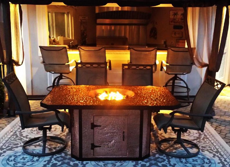 Fire Place and Background Hood