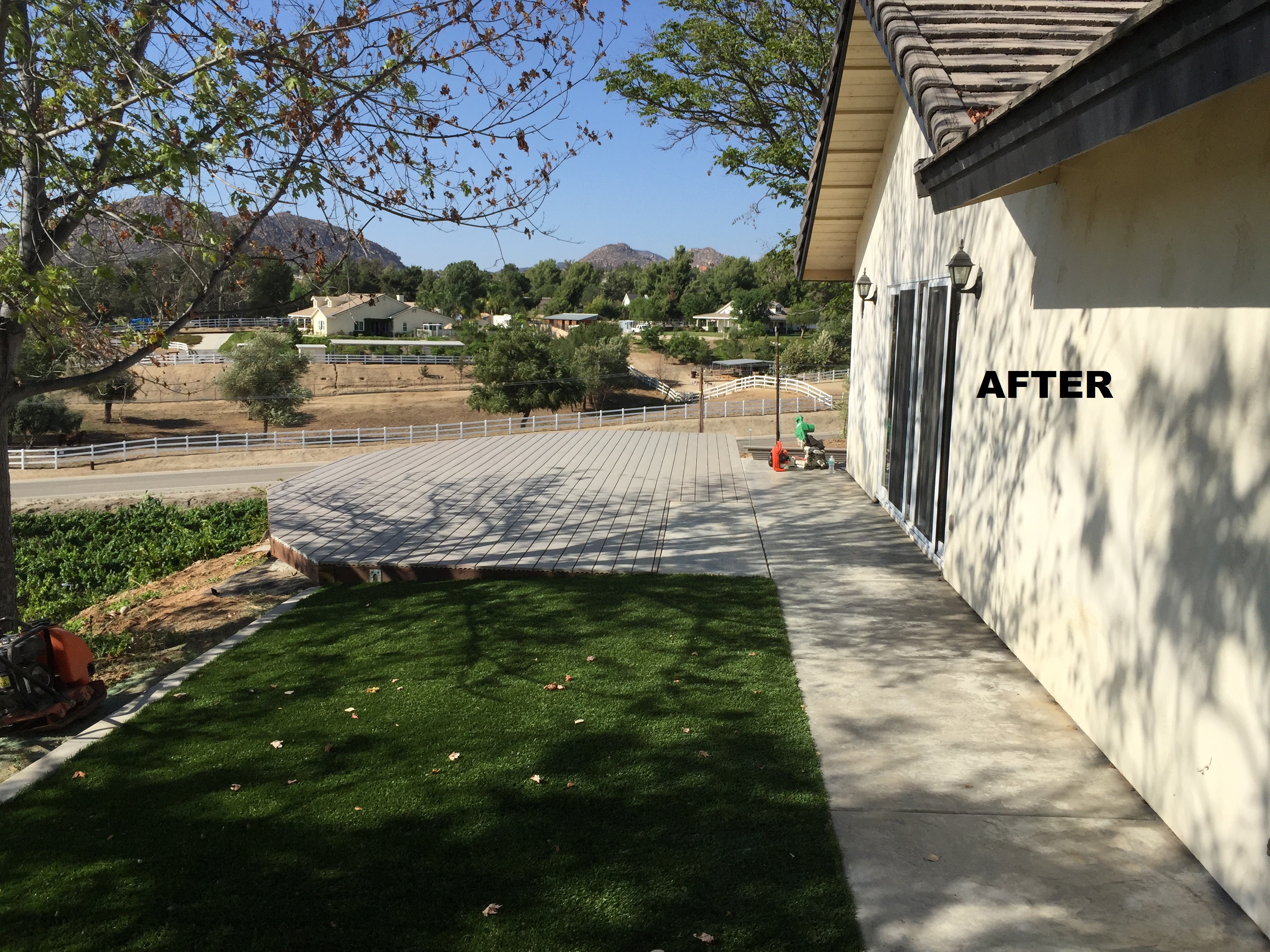 Yard Improvements & Deck in Temecula, CA.