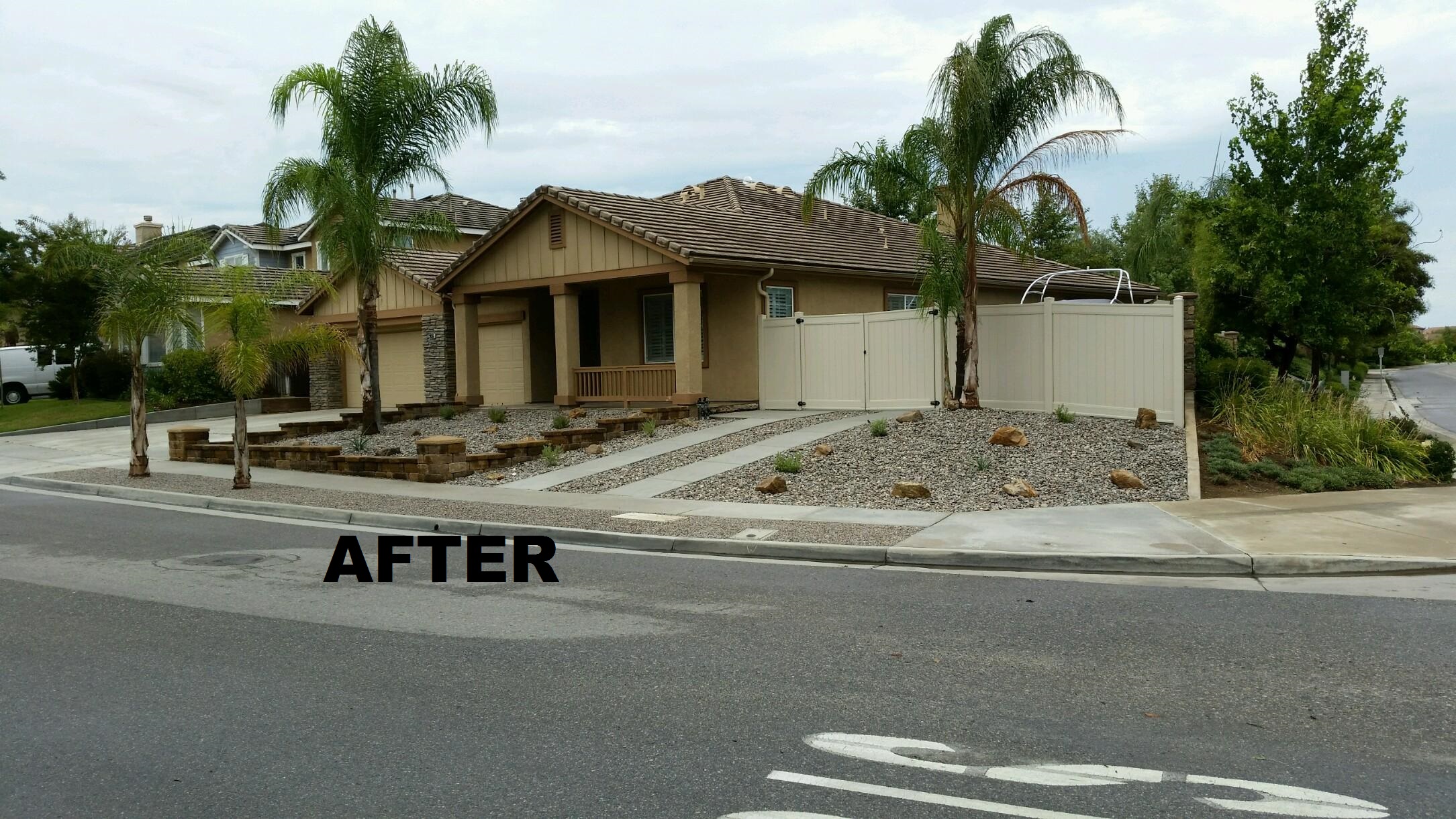 Yard Remodel in Menifee, Ca.