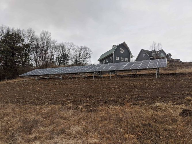 18 Kw Residential Solar Ground Mounted Array