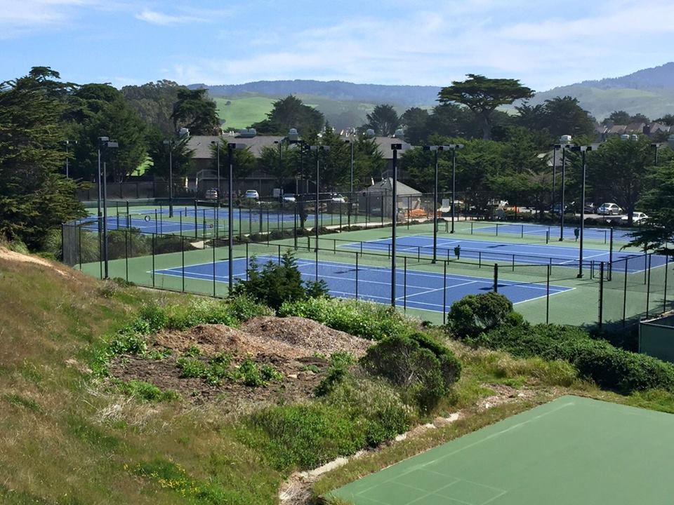 The Ritz-Carlton's Ocean Colony Club Tennis Courts in Half Moon Bay