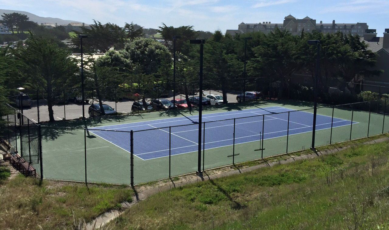 The Ritz-Carlton's Ocean Colony Club Tennis Courts in Half Moon Bay