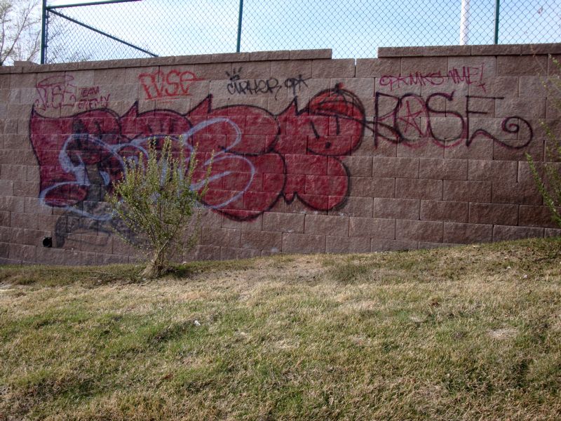 Graffiti Removal from Sportsman&rsquo;s Warehouse Wall