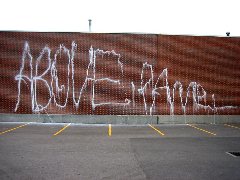 Pressure Washing to Remove Graffiti