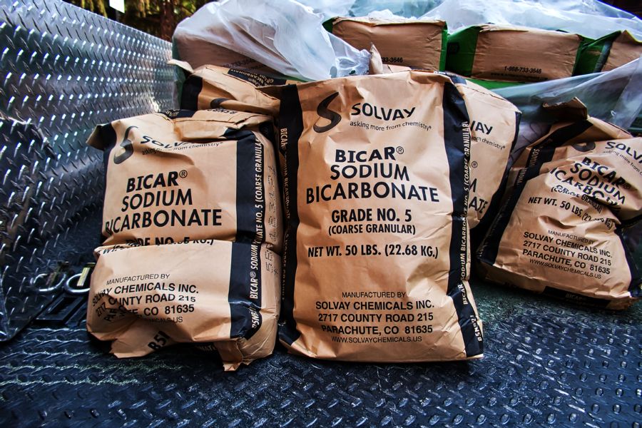 Sodium Bicarbonate was used as the blasting media