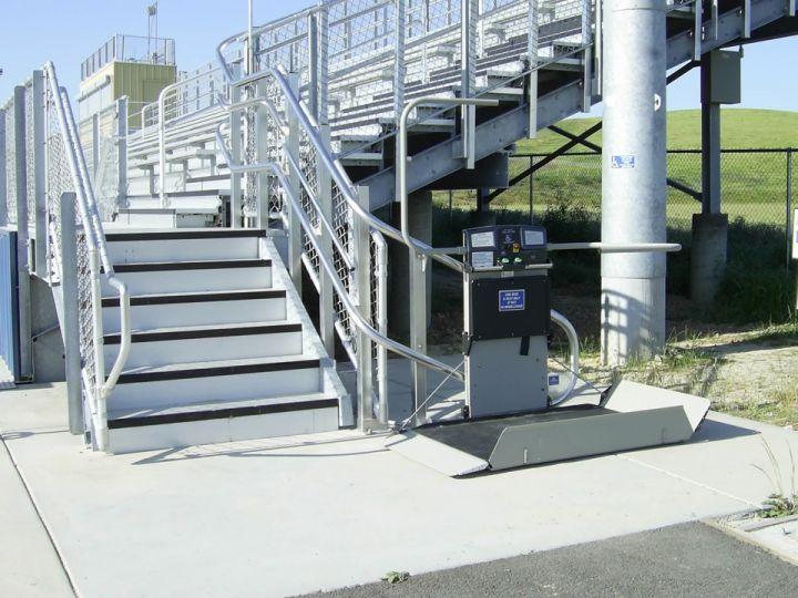 Turning Inclined Platform Wheelchair Lifts