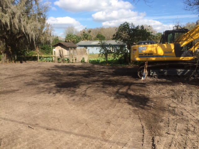 Demo complete smooth finished grade