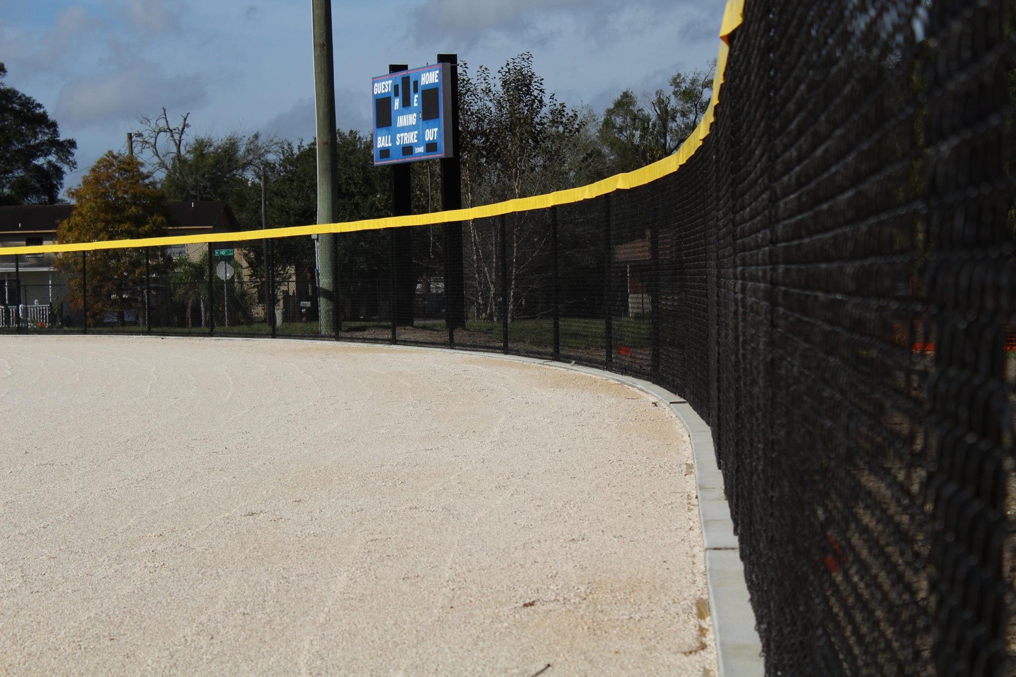 6' high black chain link