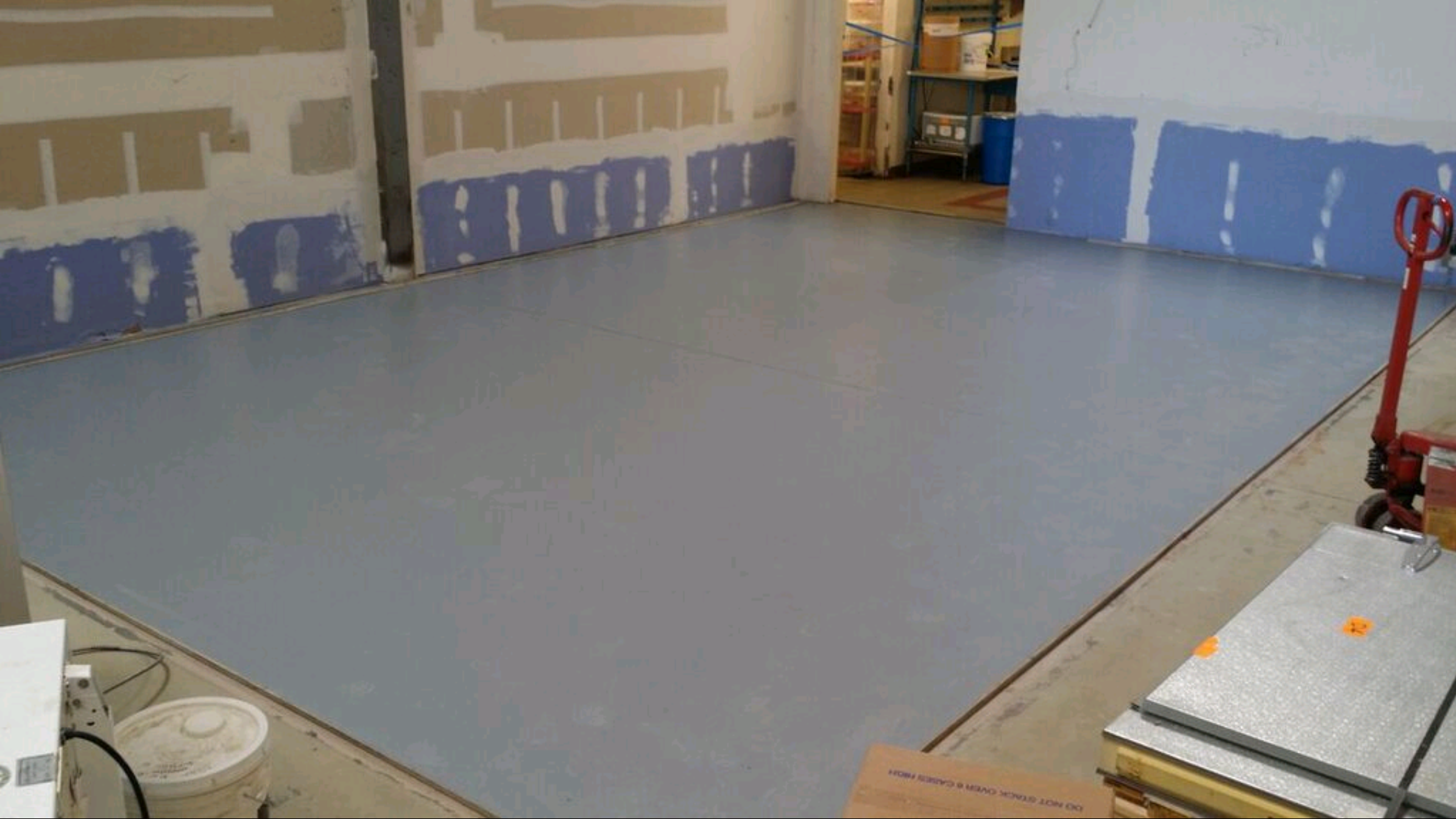 New Epoxy Floor For Freezer Box