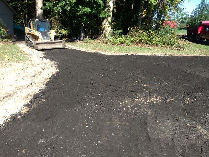 Driveway with Blacktop Millings by in , ProView
