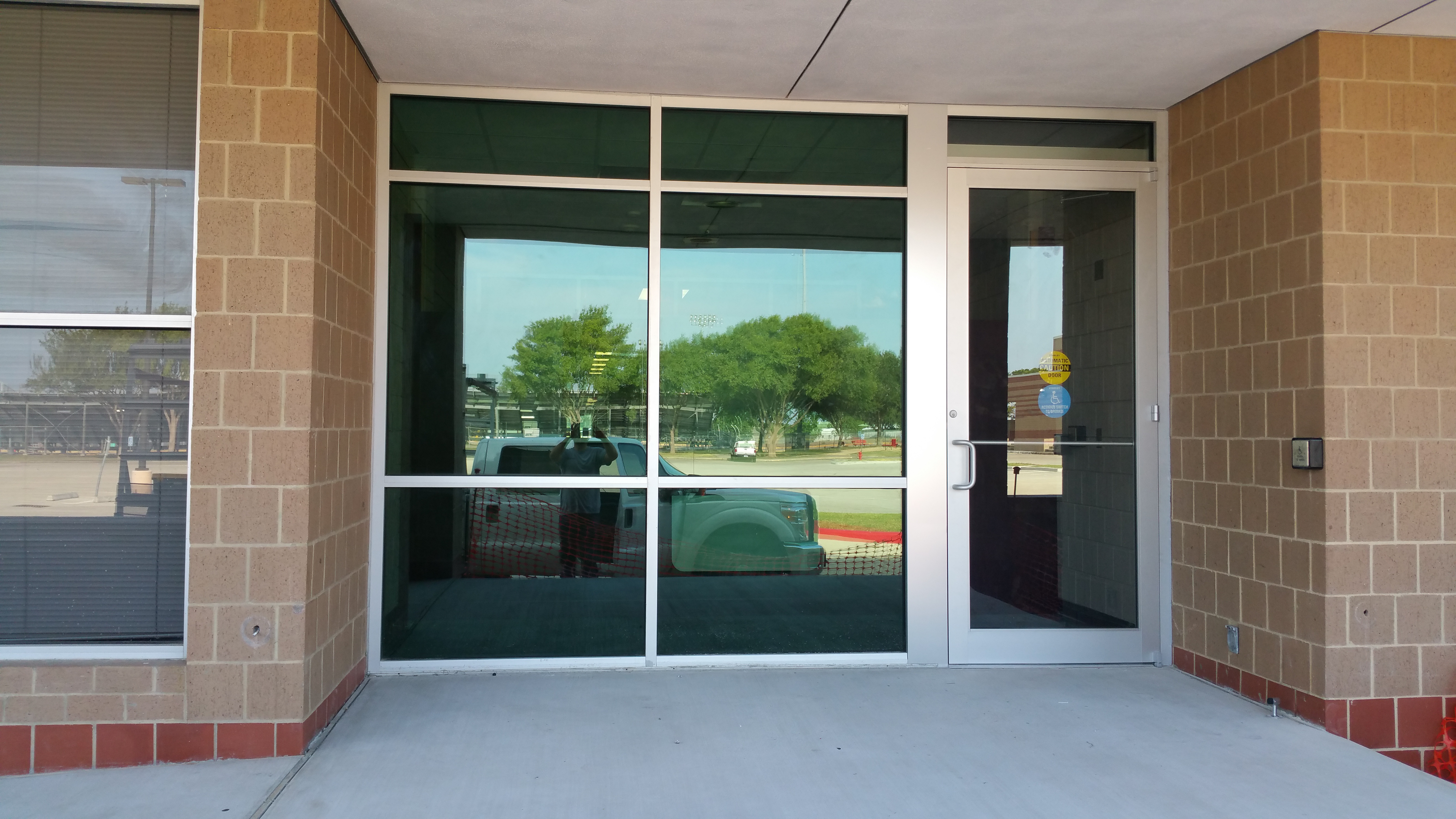 Bank/School Automatic Door & Storefront