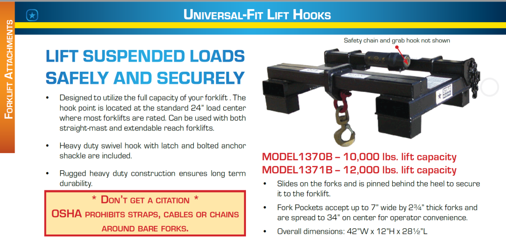 Universal Fit Lift Hooks
