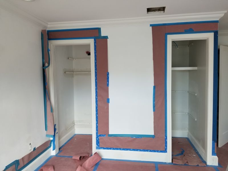 New crown and baseboards. 