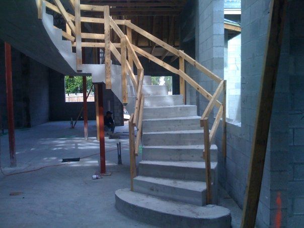 Custom stairs.