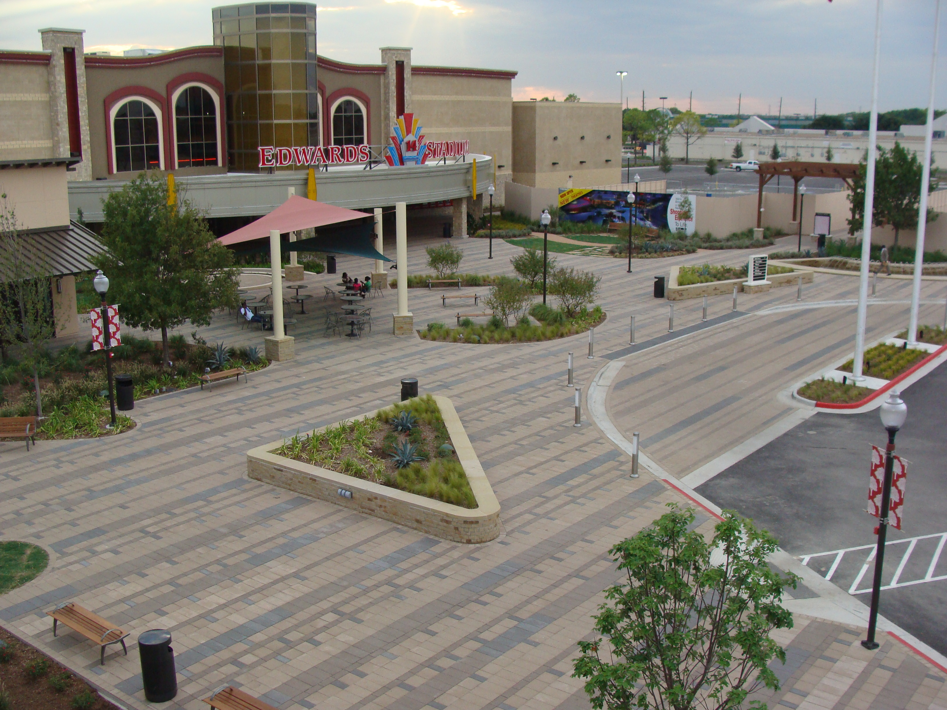 Shot Blast Pavers - West Oaks Mall