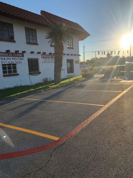 Parking Lot Striping - Bangale Clinic