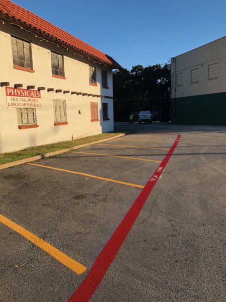Parking Lot Striping - Bangale Clinic