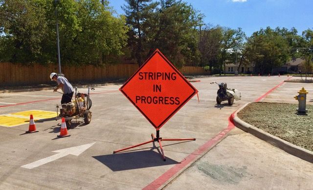 Parking Lot Striping - Before