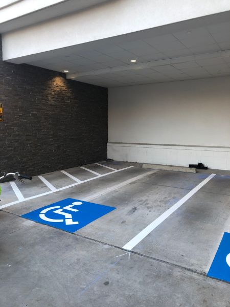 Parking Lot Striping - The Lumen Hotel