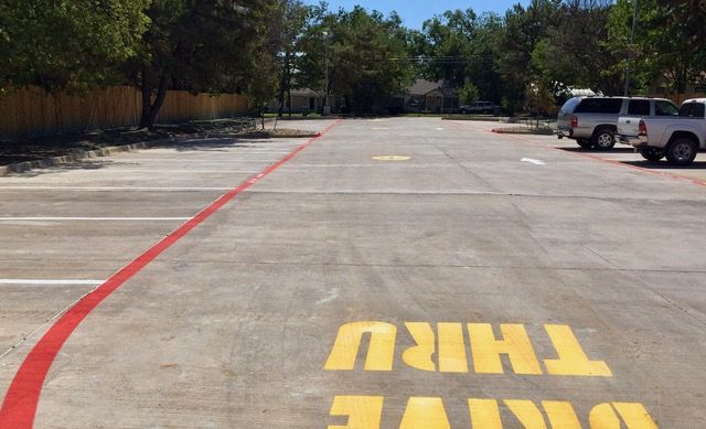 Parking Lot Striping - After
