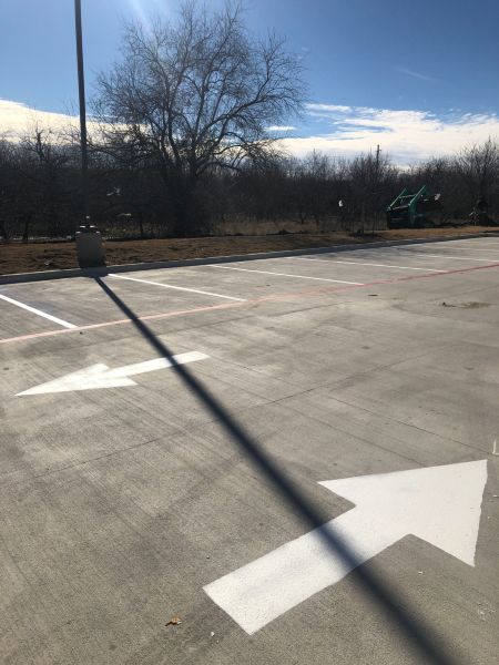 Parking Lot Striping - Firestone Golden Triangle