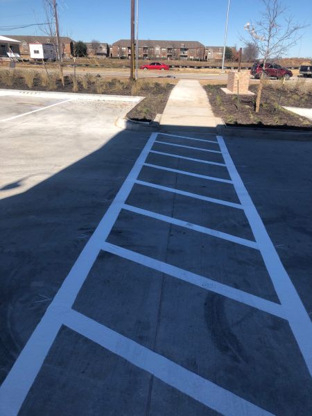 Parking Lot Striping - Firestone Golden Triangle