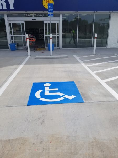 Parking Lot Striping - Roys Wash N' Dry