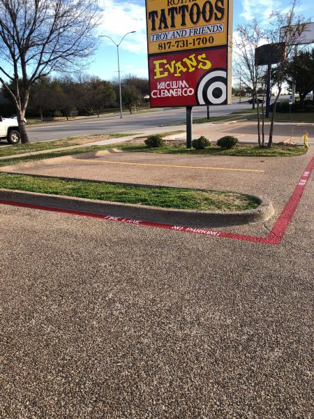 Parking Lot Striping - Evans Vacuum