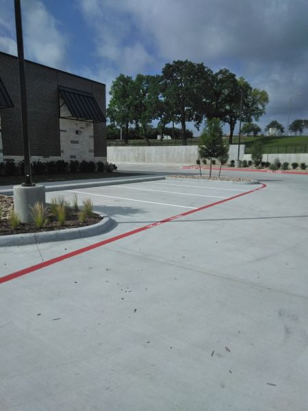 Parking Lot Striping - View of Fort Worth