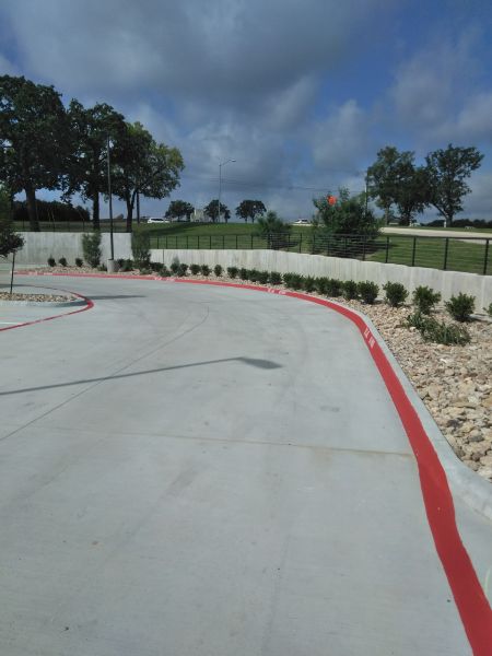 Parking Lot Striping - View of Fort Worth