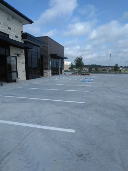 Parking Lot Striping - View of Fort Worth