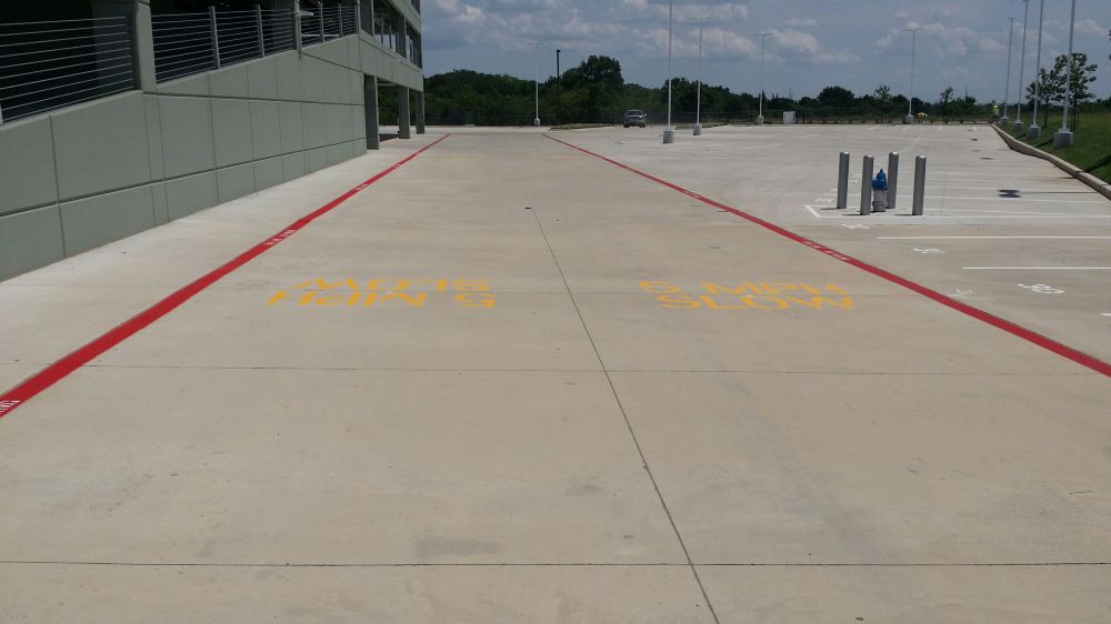 Parking Lot Striping - Toyota of Plano