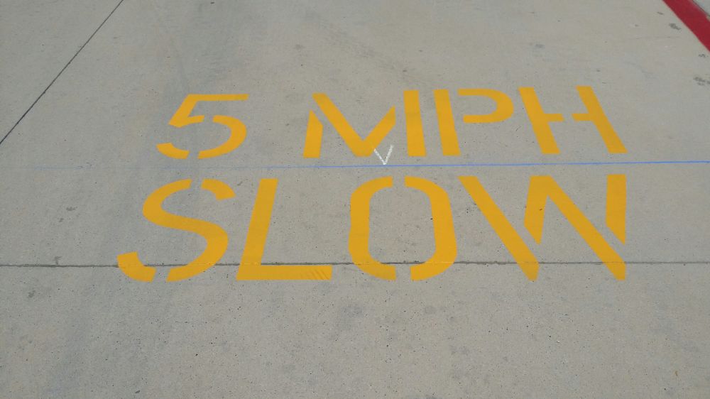 Parking Lot Striping - Toyota of Plano