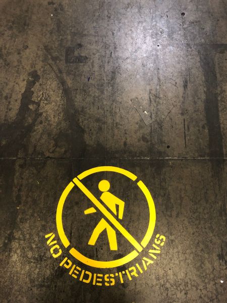 Warehouse Striping - Coca Cola Warehouse