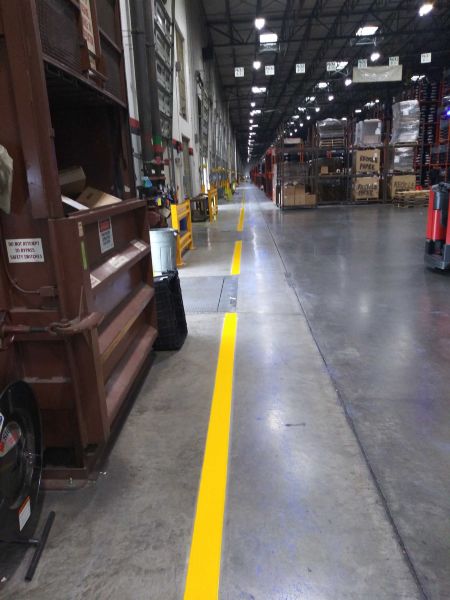 Warehouse Striping - Bridgestone Firestone