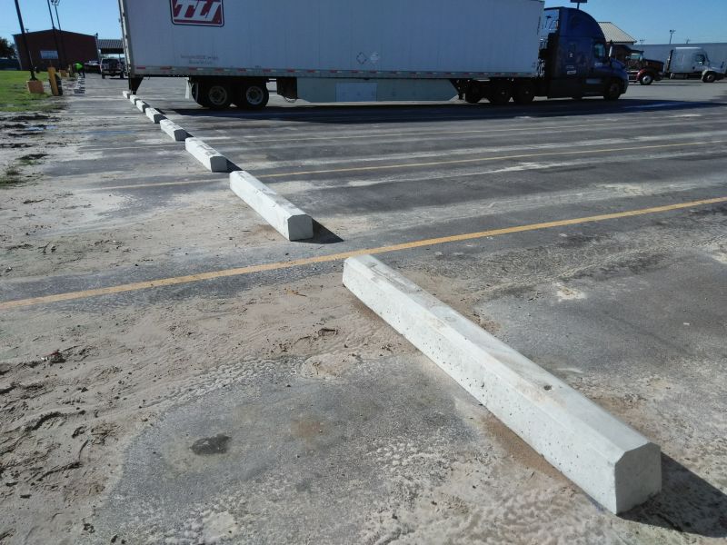 Wheelstops - Tractor Trailer Wheelstop Installation