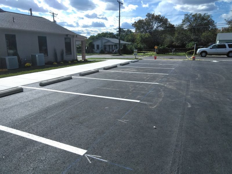 Wheelstops - Standard Wheelstop & Striping