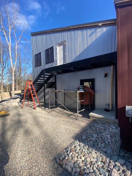 Metal Stairs and Cat Walk