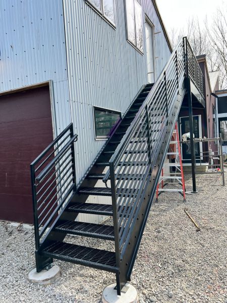 Metal Stairs and Cat Walk